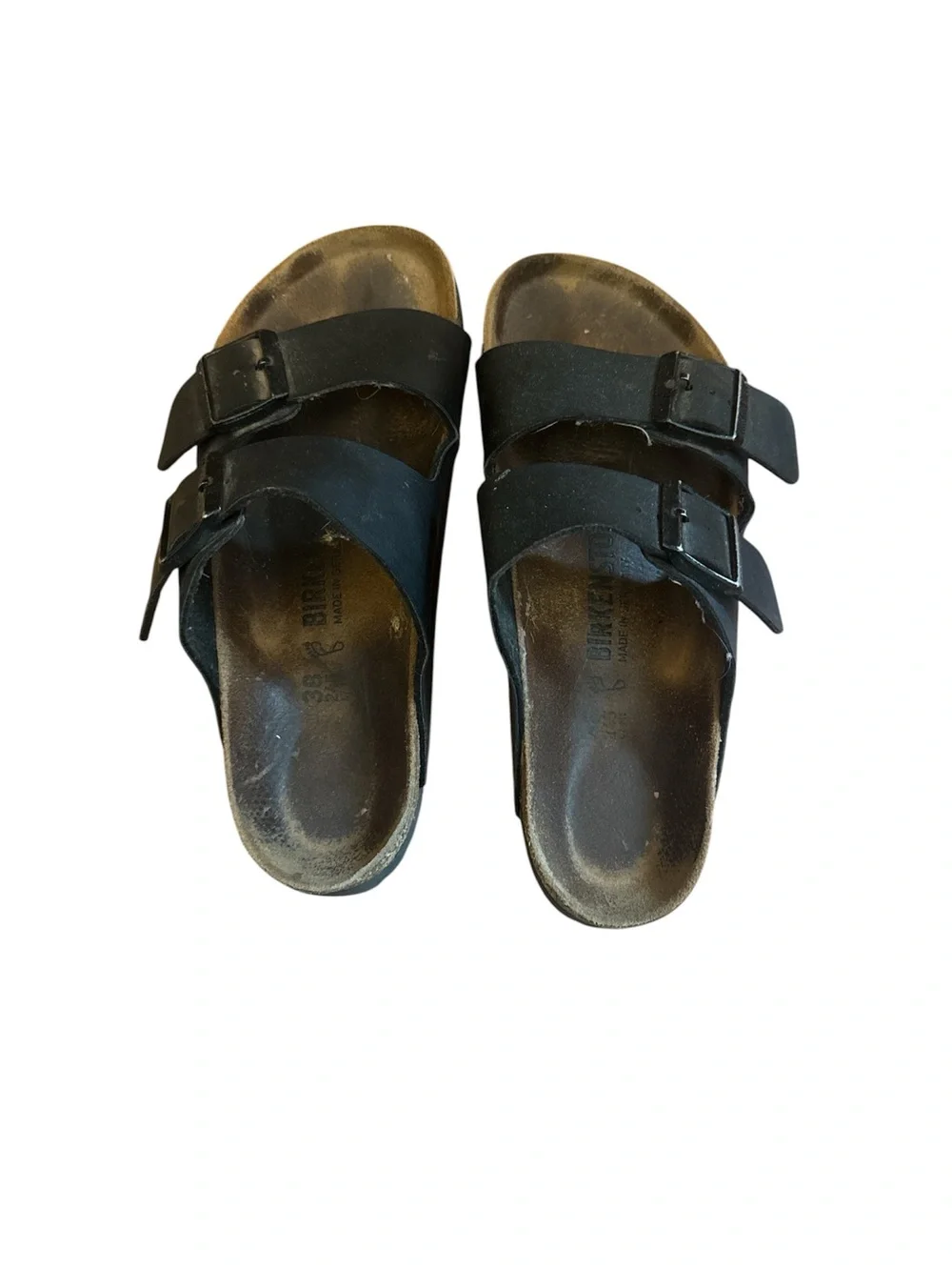 Birkenstock Black Two-Strap Sandals